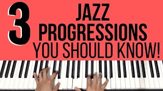 3 Jazz Chord Progressions You Should Know on Piano [upl. by Aihsile]