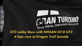 GT7  GT3 race at Dragon Trail Seaside  NISSAN GTR GT3  4 laps [upl. by Barbi]