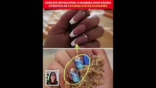 Unhas Acrílico Revolution Alongamentos em Gels Rápido e Fácil em 40 Minutos unhas nails nailart [upl. by Obrien]