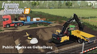 VOLVOECR355E  Public Works  Geiselberg  Farming Simulator 19  Episode 11 [upl. by Cormac]