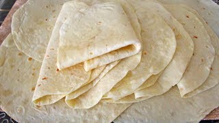 خبز التورتيلا السريع ناجح رطب ولذيذ بطريقة سهلة جدا pain tortilla [upl. by Esya155]