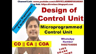 Design of Control Unit  Microprogrammed Control Unit  Computer Organization and Architecture [upl. by Simon27]