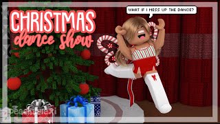 My Daughters PERFORM IN A CHRISTMAS DANCE SHOW BIGGEST AUDIENCE EVER Roblox Bloxburg Roleplay [upl. by Ahseki]