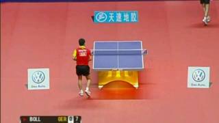 China vs World 2010 Wang HaoTimo Boll [upl. by Nivlek]