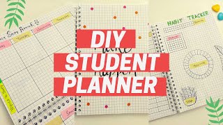 How to Make a student Planner using Notebook  Planner for students [upl. by Durwyn662]