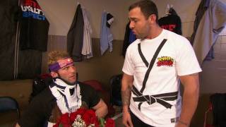 Raw Santino Marella helps Zack Ryder get ready [upl. by Anyahc]