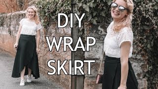 How to Make a Wrap Skirt  Easy Sewing Tutorial [upl. by Sibylle304]