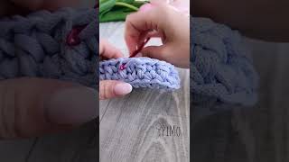 Ścieg Szyszki na Szydełku ze sznurka 😊 pattern crochet [upl. by Ranie869]