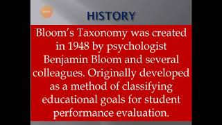 BLOOMS ORIGINAL AND REVISED TAXONOMY [upl. by Nnailuj]