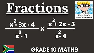 Algebraic fractions grade 10 Multiplication [upl. by Em806]