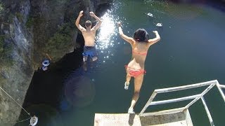 Matilija Dam Cliff Jumping 9 29 13 [upl. by Lamb]