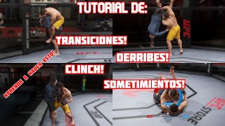 UFC 4 TUTORIAL de GRAPPLING CLINCH SUMISIONES DERRIBES y MAS ps4 [upl. by Werdma536]