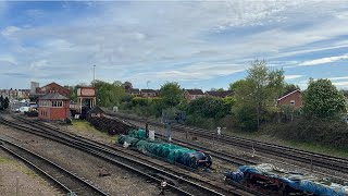 Severn Valley Railway  Live Rail Cam  Kidderminster Town  60532 Blue Peter heads back to Crewe [upl. by Conway]