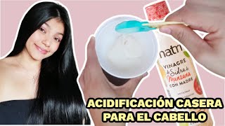 ACIDIFICACIÓN CAPILAR casera Equilibra el PH de tu cabello [upl. by Groscr]