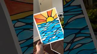 How to make art for anxiety neurographicart artforanxiety easyart watercolor [upl. by Irakuy]