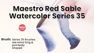 Da Vinci Maestro Kolinsky Red Sable Watercolor Brushes Series 35 visual features [upl. by Japheth]