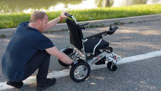 Electra7 Wide Lightweight Folding Power Wheelchair Extended Review [upl. by Rubin]