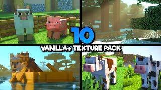 TOP 10 VANILLA TEXTURE PACK MCPE Texture Pack REALISTIC Di MCPEMCBE Terbaru [upl. by Valentijn838]