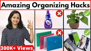 10 NO COST Home Organization Ideas  Zero Cost Home Hacks  Time amp Money Saving Tips  Urban Rasoi [upl. by Timmy]