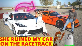 EMELIA HARTFORD C8 CORVETTE vs VIPER ACR ON THE TRACK [upl. by Atiugal]