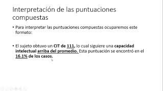 WAIS IV Interpretación del CIT [upl. by Nossaj272]