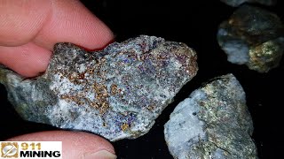 High Grade Gold Silver amp Copper Ore Samples From A Showing [upl. by Erina]