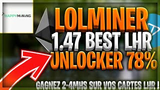 Lolminer 147 Best LHR 78 Unlocker   24mhs Test amp Install [upl. by Esenahs]