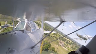 Flying the Gloster Gladiator cockpit view from inside a RAF biplane fighter [upl. by Eckel]