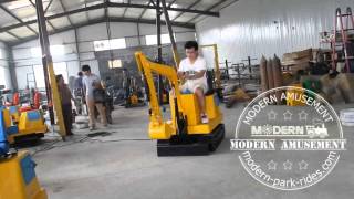 mini diggers ridekids park rideskids amusement rides [upl. by Syah]