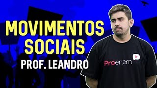 Movimentos Sociais  Sociologia no ENEM  Prof Leandro Vieira [upl. by Jaala439]