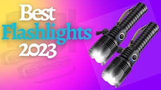 Best Rechargeable Flashlights 2023  TOP 4 Flashlights LED for Camping Outdoor amp Emergency Use [upl. by Dallon]