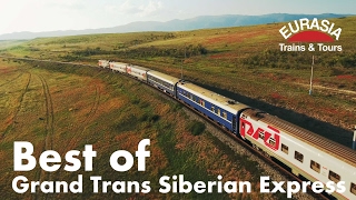 Best of Trans Siberian train Moscow  Ulaanbaatar  Beijing 8000km Aerial Транссиб с высоты [upl. by Jadda]