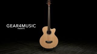 Electro Acoustic Fretless Bass Guitar by Gear4music [upl. by Namlaz105]