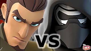 Kanan Jarrus vs Kylo Ren sarlacc pit arena fight Disney Infinity toy box [upl. by Merill652]