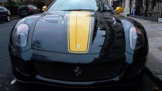 Black and Yellow Ferrari 599 GTO [upl. by Aliehc]