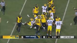 West Virginia Offensive Line vs Pitt Defense 2023 [upl. by Swayder]