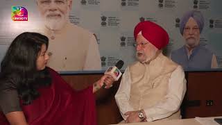 Union Minister Sh Hardeep Singh Puri talks to Sansad TV on Budget [upl. by Nahamas807]