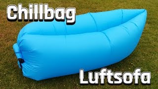 Laysack  Luftsofa  Chillbag  Luftcouch  Inflatable Beach Lounge im Review [upl. by Neom]