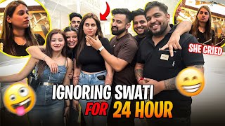 IGNORING SWATI FOR 24HRS 😂 SHE CRIED 😭  RAJATSWATIVLOGS ​⁠rajatbornstar ​⁠SwatiMonga [upl. by Verney]