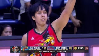 Kyt Jimenez 4POINT SHOT for San Miguel vs Ginebra in 4Q  PBA Season 49 Governors Cup [upl. by Notnarb]