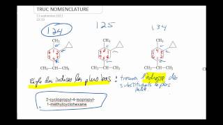 Vidéo 90  Nomenclature  Numérotation dans un cycloalcane  MrProfdechimie [upl. by Lenni]