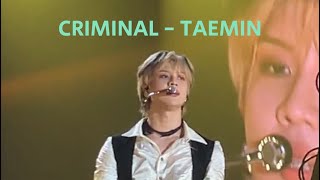 Criminal  TAEMIN 태민 FansLandMusicfestival [upl. by Lucrece]