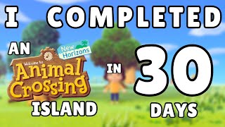 Day 1 • I Completed an Animal Crossing Island in 30 Days [upl. by Haerr693]