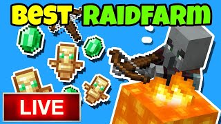 Today we Make Stacking Raid Farm in Hardcore Live  Hardcore Minecraft Live [upl. by Gnilsia]