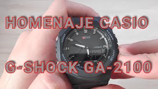 Cómo ajustar la hora en un reloj homenaje al Casio GA 2100 sin corona ¡fácil y rápido [upl. by Lecirg]