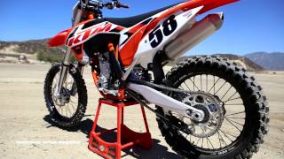 First Ride 2015 KTM 350SXF Motocross Action Magazine [upl. by Akiram]