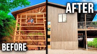 2 YEAR TIMELAPSE Young Couple Builds OFFGRID Home start to finish [upl. by Klinges654]