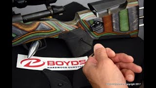 Boyds Gunstocks ATONE Adjustable Gun Stock Review [upl. by Lehrer147]