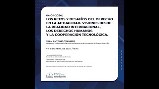 LOS RETOS Y DESAFÍOS DEL DERECHO EN LA ACTUALIDAD I [upl. by Sahpec]