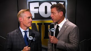 Broadcasters Joe Buck and Troy Aikman caught on hot mic appearing to mock military flyovers as waste [upl. by Won]